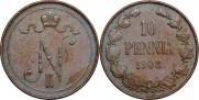 10 pennia 1908 year