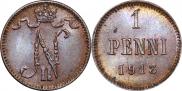 1 penni 1913 year