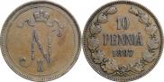 10 pennia 1897 year