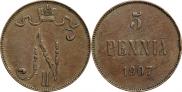 5 pennia 1907 year