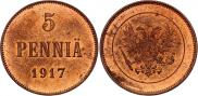 5 pennia 1917 year