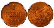 1 penni 1917 year