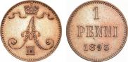 1 penni 1893 year