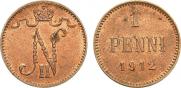 1 penni 1912 year