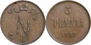 5 pennia 1907 year