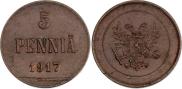 5 pennia 1917 year