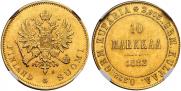 10 markkaa 1882 year