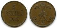 5 pennia 1870 year