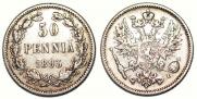 50 pennia 1893 year