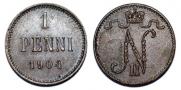 1 penni 1904 year