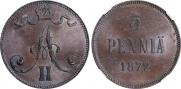 5 pennia 1872 year