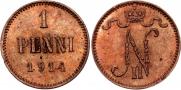 1 penni 1914 year