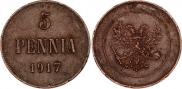 5 pennia 1917 year