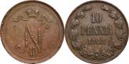 10 pennia 1908 year