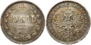 1 rouble 1881 year