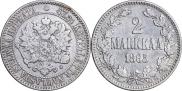 2 markkaa 1865 year