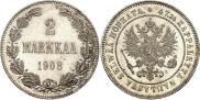 2 markkaa 1908 year