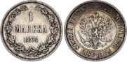 1 markka 1872 year