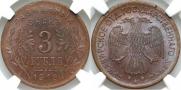 3 roubles 1918 year