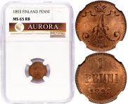 1 penni 1893 year