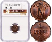 1 penni 1913 year