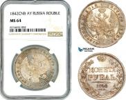 1 rouble 1842 year