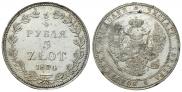 3/4 roubles - 5 złotych 1834 year