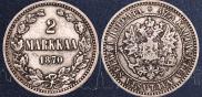 2 markkaa 1870 year