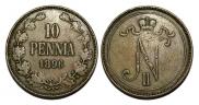 10 pennia 1896 year