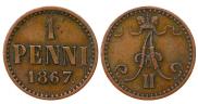 1 penni 1867 year