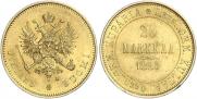 20 markkaa 1880 year