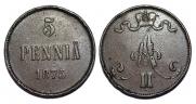 5 pennia 1875 year