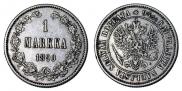 1 markka 1890 year