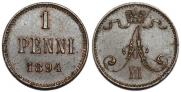 1 penni 1894 year