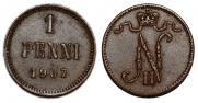 1 penni 1907 year