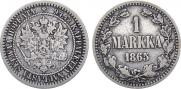 1 markka 1865 year