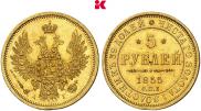 5 roubles 1855 year