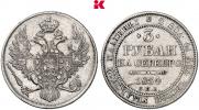 3 рубля 1834 года