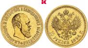 10 roubles 1894 year