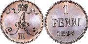 1 penni 1894 year