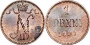 1 penni 1907 year