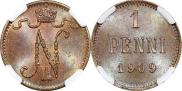 1 penni 1909 year