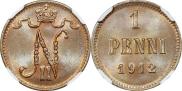 1 penni 1912 year