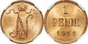 1 penni 1914 year