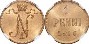 1 penni 1916 year