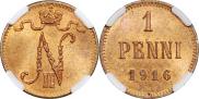 1 penni 1916 year