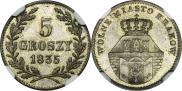 5 groszy 1835 year