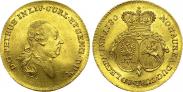 Монета Дукат 1780 года, Петр Бирон. Курляндия, Золото