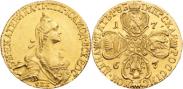 Монета 5 рублей 1771 года, , Золото