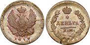 Монета Деньга 1817 года, , Медь